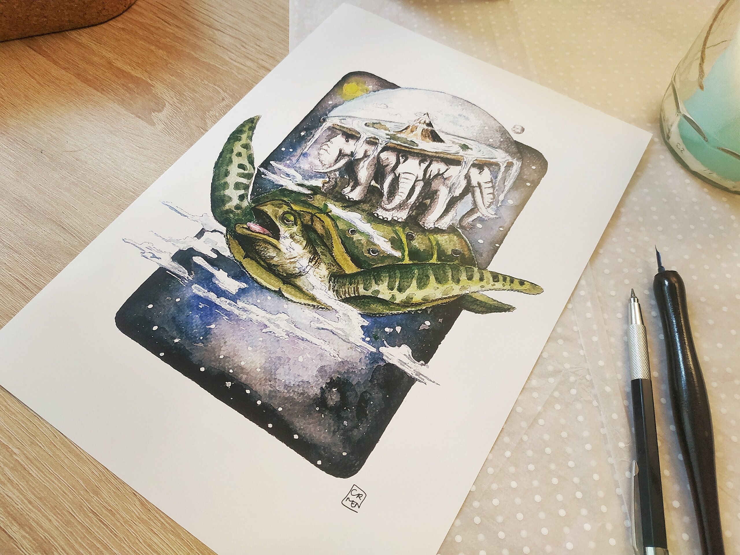 Lámina Gran Tortuga A’Tuin - 2